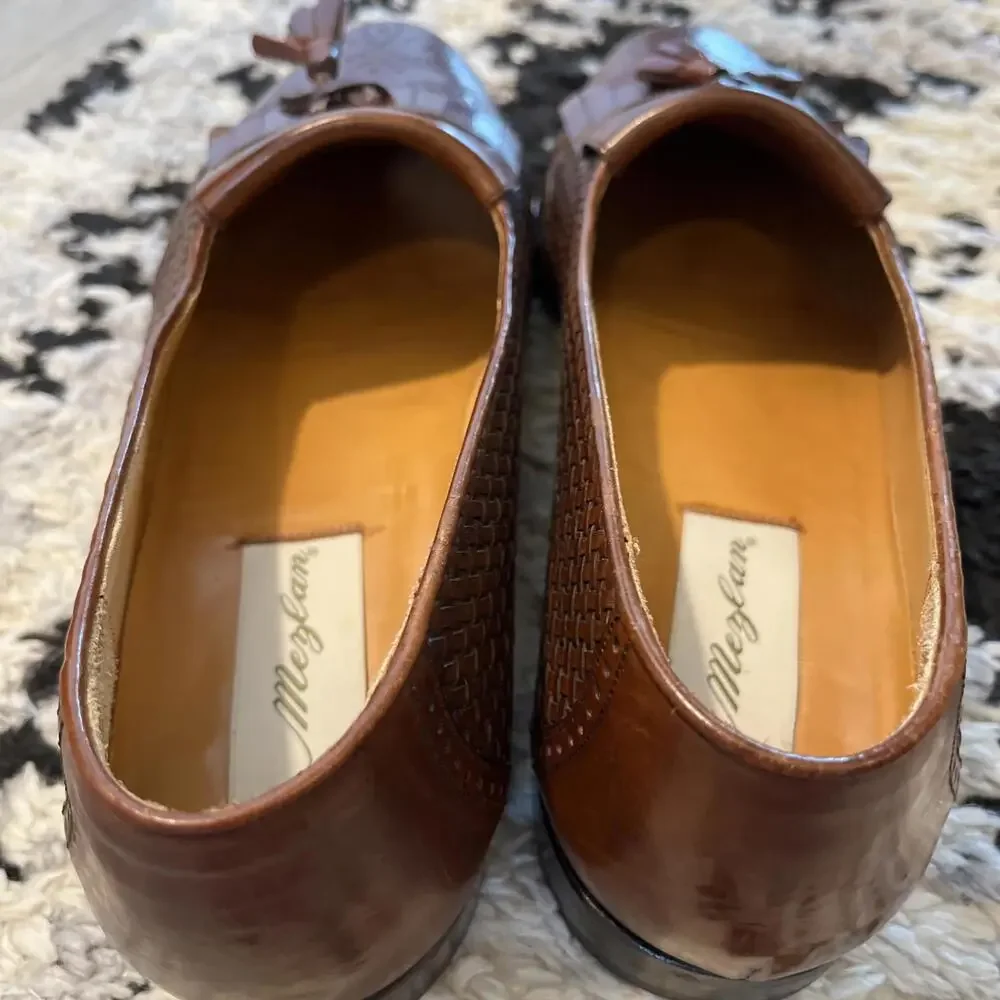 MEZLAN COZUMEL TASSEL MEN LOAFERS SIZE 10 MADE SPAIN GOOD PRE OWNED CONDITION!